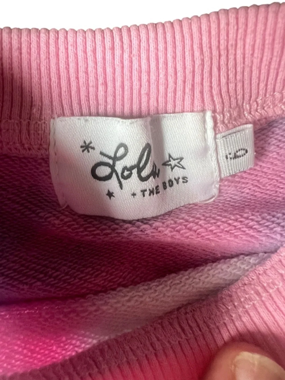 Lola + The Boys Tie Dye Sweatshirt & Jogger Set Girls Size 6 Rainbow Unicorn